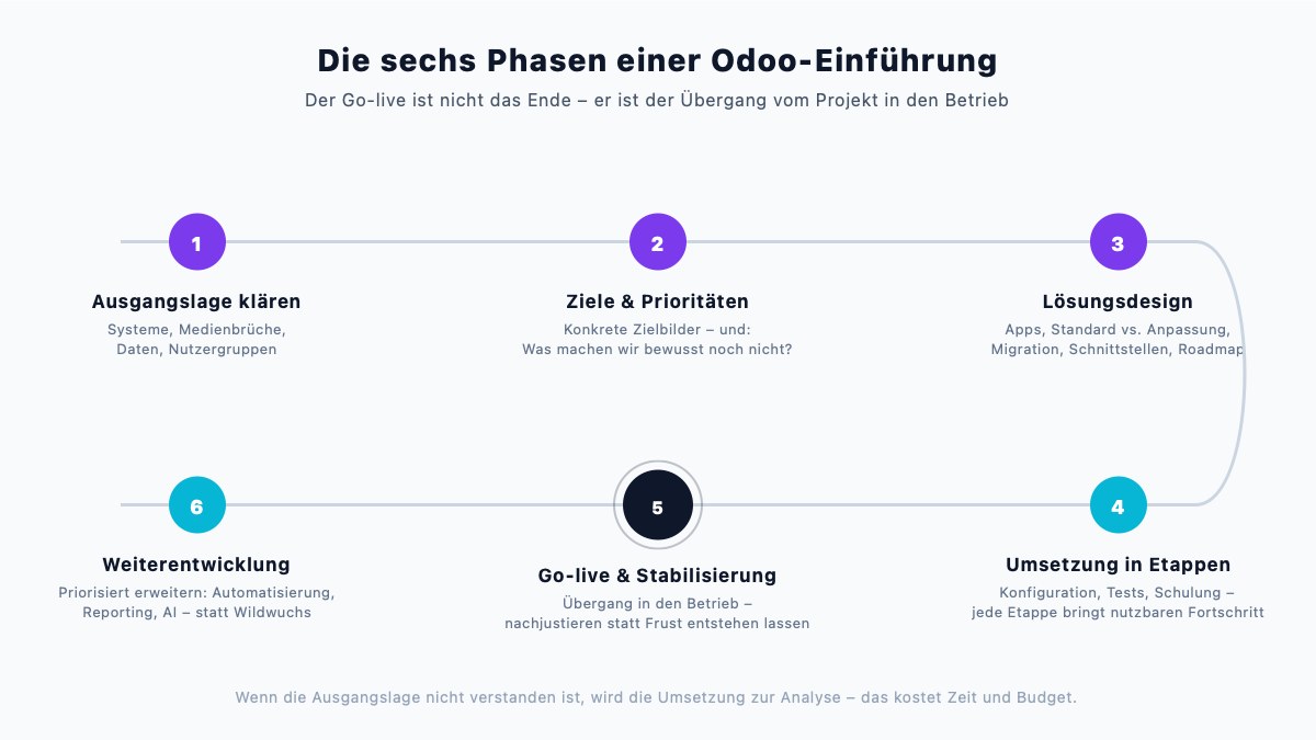 Odoo-Einführung: Vorgehen, Risiken, Kosten