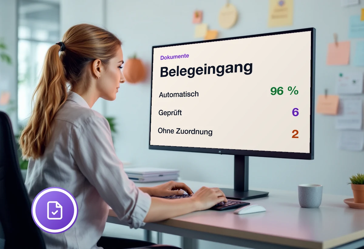 Bildschirm mit der Dokumentenablage in Odoo: Belege, Zuordnung und Freigabestatus