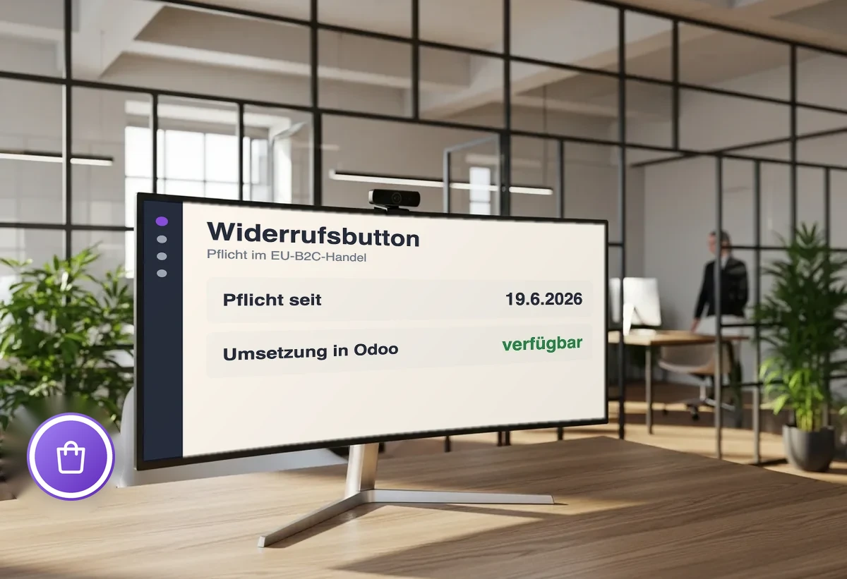 Der neue EU-Widerrufsbutton: Was Schweizer Odoo-Shops jetzt wissen müssen