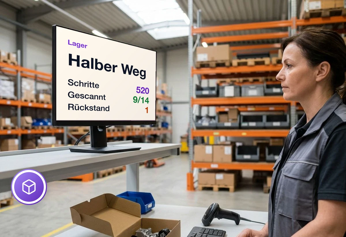 Kommissionierung effizient organisieren: Was der Lagermitarbeiter auf der Rüstliste sieht