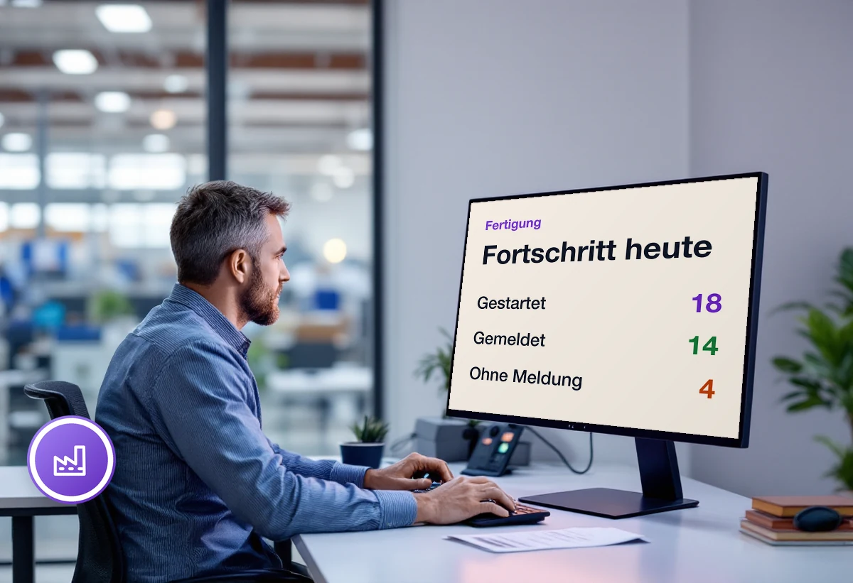 Produktionsfortschritt transparent verfolgen