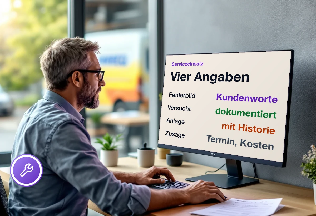 Vom Support-Ticket zum Serviceeinsatz